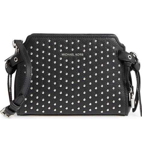 michael kors warren large messenger bag|Michael Kors studded crossbody bag.